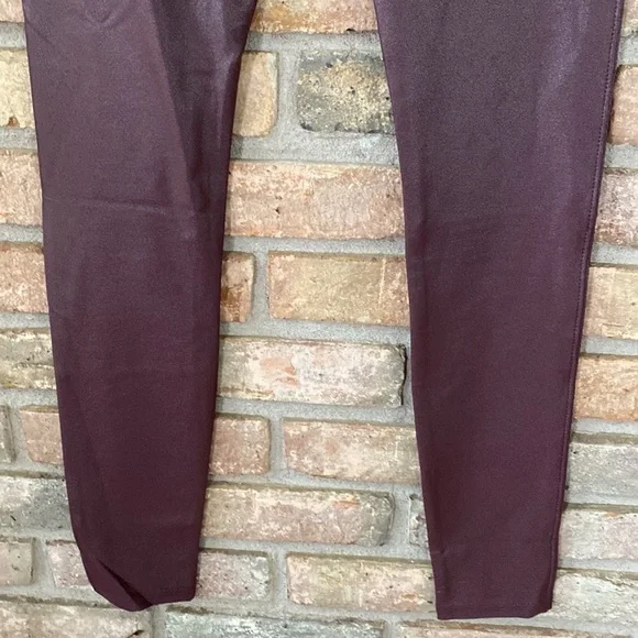 Tagoo Faux Leather Dressy Leggings Women Tummy Control High Waisted Medium NWT - Picture 8 of 16